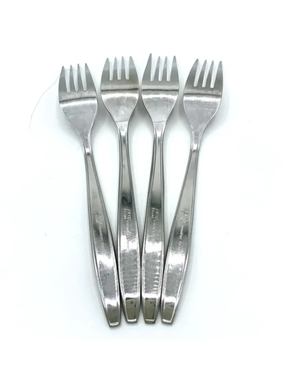 Vtg EKCO Eterna Rose Cotillion Stainless Flatware Lot of 11 Dinner Forks Spoon